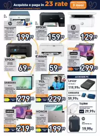 Volantino Unieuro settimana 37 Pagina 15: Lexar SSD 1TB €119,99, Honor Pad X8b €199,99