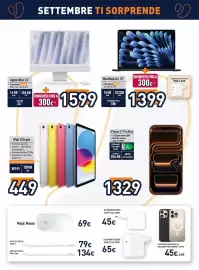 Volantino Unieuro settimana 37 Pagina 18: Magic Mouse €69,00, Custodia Magsafe in silicone per iPhone 16 Pro €45,00