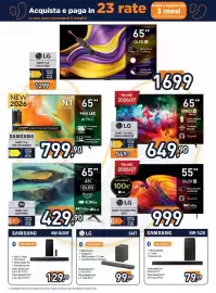 Volantino Unieuro settimana 37 Pagina 3: LG sub senza fili €99,99, Smart TV 4K QLED 65FPRO €429,90