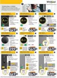 Volantino Unieuro settimana 37 Pagina 38: Whirlpool guzzini €649,90, Whirlpool guzzini frigorifero €599,90