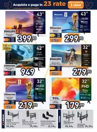 Volantino Unieuro settimana 37 Pagina 5: Supporto a muro per soundbar €19,99, Supporto da muro doppio braccio per tv €79,99