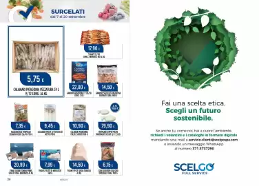 Volantino Scelgo Pagina 11: Calamari puliti €9,45, Gamberi argentini €22,80