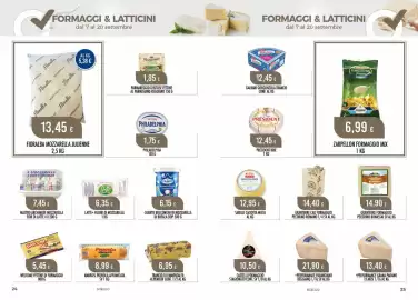 Volantino Scelgo Pagina 13: Fioralba Mozzarella Julienne €13,45, Latte+ filone di mozzarella €6,35