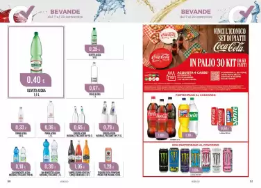 Volantino Scelgo Pagina 26: Surgiva acqua naturale/frizzante vap €0,65, Panna acqua €0,36