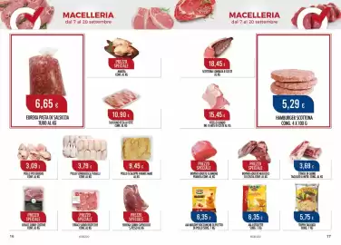 Volantino Scelgo Pagina 9: Pollo sovracosce/fuselli €3,79, Pollo scaloppe panate maxi €9,45