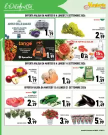Volantino Conad Margherita Pagina 2: Mele minneiska sweetango €1,79, Zucchine €1,89
