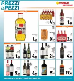 Volantino Conad Superstore Pagina 20: Vino Casa Defrà €2,89, Vecchio Amaro del Capo €9,99