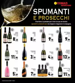 Volantino Conad Superstore Pagina 21: Prosecco Rosé Elevantum Valdo €5,49, Spumante Trentodoc Rotari Brut €8,49