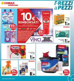 Volantino Conad Superstore Pagina 23: Salviette igienizzanti multisuperfici Conad €1,49, Pure