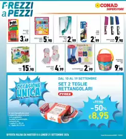 Volantino Conad Superstore Pagina 30: Calzetto Grippers Kids Alber's €2,99, Colla stick Pritt €3,49