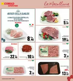 Volantino Conad Superstore Pagina 5: Braciole di suino €5,99, Macinato di tacchino Conad Percorso Qualità €3,19
