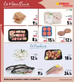 Volantino Conad Superstore Pagina 6: Wurstel Belli €9,26, Conad ali di pollo €5,52