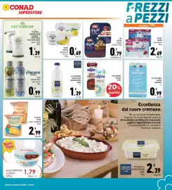 Volantino Conad Superstore Pagina 9: Yogurt Vipiteno €0,69, Müller Mix €0,79