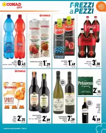 Volantino Conad City Pagina 15: Lagrein Dunkel €4,59, Succo Bravo Rauch assortiti €1,49
