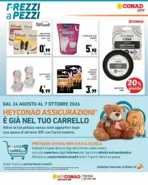 Volantino Conad City Pagina 18: Snack per cani Petfriends Conad manzo - pollo €0,99, Lettiera magic clean vitakraft €5,90