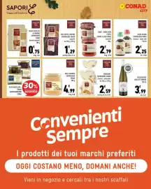 Volantino Conad City Pagina 8: Miele Arancio Saporidee €4,99, Riso cotto a vapore Sapori&Idee Conad €1,29