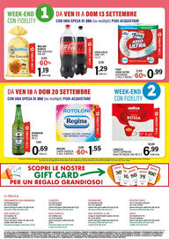 Volantino Gecop Pagina 20: Coca Cola vari tipi €1,29, Heineken birra €0,69