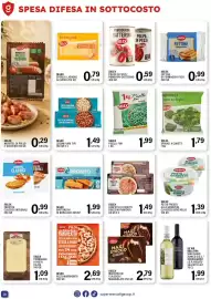 Volantino Gecop Pagina 16: Selex piselli fini €1,99, Selex spinaci a cubetti €1,79