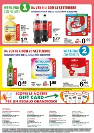 Volantino Gecop Pagina 20: Coca Cola vari tipi €1,29, Heineken birra €0,69