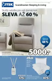 JYSK leták Strana 1: Ulvik přikrývka €475,00, Moheda tyčinkový difuzér €175,00