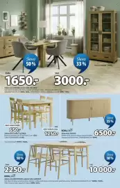 JYSK leták Strana 2: Jídelní stůl a židle Tylstrup €1.250,00, Royal Oak Příborník LYNVIG €6.500,00