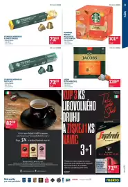 Makro leták Strana 13: Jacobs guten morgen xl €139,00, Starbucks nescafe dolce gusto latte pumpkin €101,50