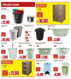 Volantino IperFamila Pagina 22: Selex secchio €1,90, Bidone Maya €10,90