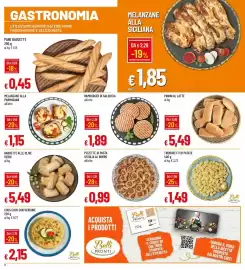 Volantino IperFamila Pagina 8: Melanzane alla parmigiana €1,15, Hamburger di salsiccia all'etto €1,89