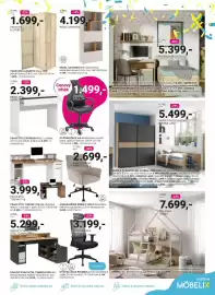 Möbelix leták Strana 11: Lia otočná židle €1.499,00, Espresso psací stůl €2.399,00