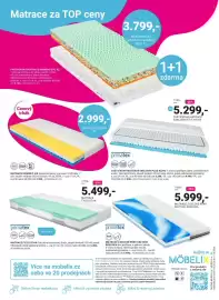 Möbelix leták Strana 16: Matrace memory air €2.999,00, Primatex matrace fyziostar €5.499,00