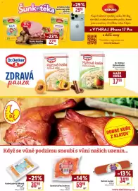 Billa leták týden 37 Strana 20: Kuřecí stehna €59,90, Z&W kuřecí párky dětské bez „E“ €36,90