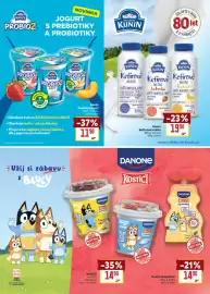 Billa leták týden 37 Strana 21: Kunin Kefirové mléko €19,90, Kunín Probio2 jogurt €1.190,00