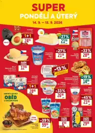 Billa leták týden 37 Strana 36: Vocílka česká šunka €28,90, Billla eidam 45 % t. v s. €12,90