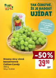 Billa leták týden 37 Strana 6: Via Hrozny révy vinné bezsemenné Cotton Candy €39,90