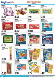 Volantino Big Food Pagina 20: Galbani Mortadellina €2,15, Wurstel classico Scarlino €0,37