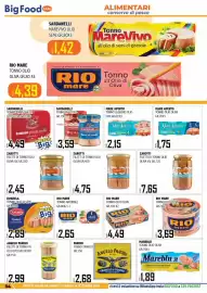 Volantino Big Food Pagina 34: Tonno all'Olio di Oliva Rio mare €3,69, Tonno leggero Mare Aperto €2,15
