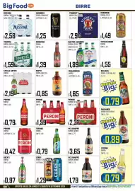 Volantino Big Food Pagina 58: Tennent's Birra OW Super €2,94, Peroni birra €1,59