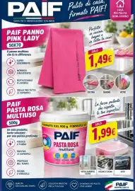 Volantino A Casa Mia Pagina 11: Paif pasta rosa multiuso €1,99, Paif panno pink lady €1,49