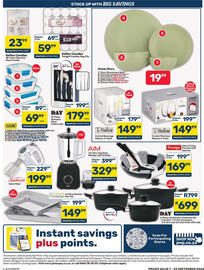 Pick n Pay catalogue Page 4: Home Story Stoneware Bowl €19,99, Geffen Candles Tealight Candles Bag 50s €59,99