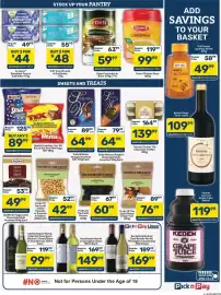Pick n Pay catalogue Page 3: Unorthodox Merlot or Sauvignon Blanc €149,99, Fruits Of The Earth Mixed Dried Fruit €76,99