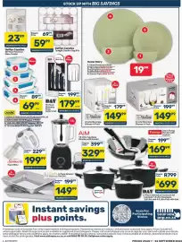 Pick n Pay catalogue Page 4: Home Story Stoneware Bowl €19,99, Geffen Candles Tealight Candles Bag 50s €59,99