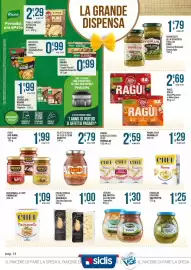 Volantino Sidis Pagina 14: Pasta fresca di patate Garofalo Chicche/Gnocchi €1,00, Panna Chef Parmalat €1,29