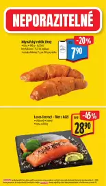 Albert leták týden 37 Strana 2: Losos čerstvý - filet s kůží €28,90, Albert mlynářský rohlík žitný €790,00