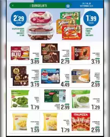 Volantino La Mimosa Supermercati Pagina 8: Fagiolini fini Selex €1,29, Spinaci a cubetti Selex €1,79