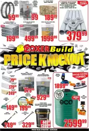Boxer Build catalogue Page 1: HENDOK BAFANA ROOF SCREWS & WASHERS €99,00, 5S - TREATED TIMBER €189,99