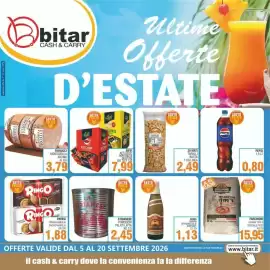 Volantino Bitar Pagina 1: Strianese pomodori pelati latta €2,45, Biffi Ketchup €7,99