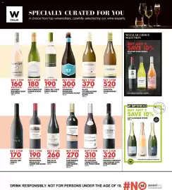 Woolworths catalogue Page 6: Terra Del Capo Pinot Grigio €190,00, Steenberg Sparkling Sauvignon Blanc €300,00