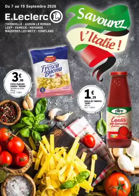 E.Leclerc | OP ITALIE 07 au 19/09/26 (valable jusqu'au 19-09)