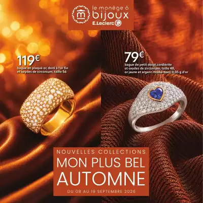 E.Leclerc Bijoux | Bijoux, mon bel automne (valable jusqu'au 19-09)