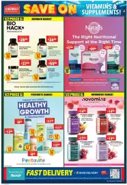 Chemist Warehouse catalogue Page 15: Bio Hack+ Liposomal Glutathione €34,49, Novomins Iron Gummies €14,99